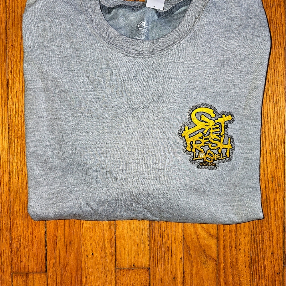 Get Fresh Branded Crewneck Sweatshirt, Size 2x, Gray